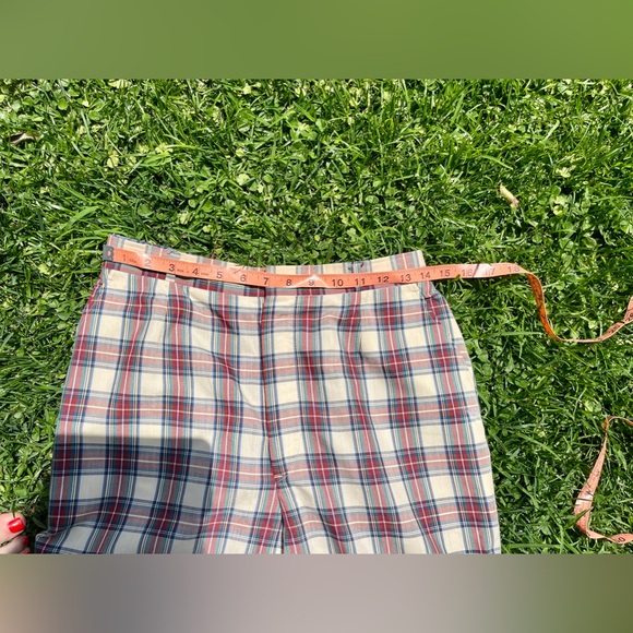 70s Vintage Light Weight Plaid Pants - Picture 4 of 8